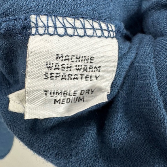 Cut Loose Dress Womens Large Blue Sleeveless Tunic Striped Scarf Lagenlook - Picture 3 of 11